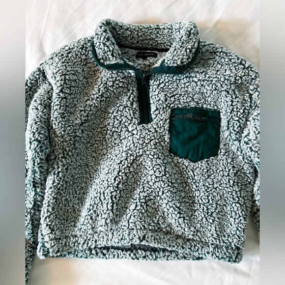 La Hearts Green Sherpa Quarter-zip Pullover Size Small - Picture 5 of 13
